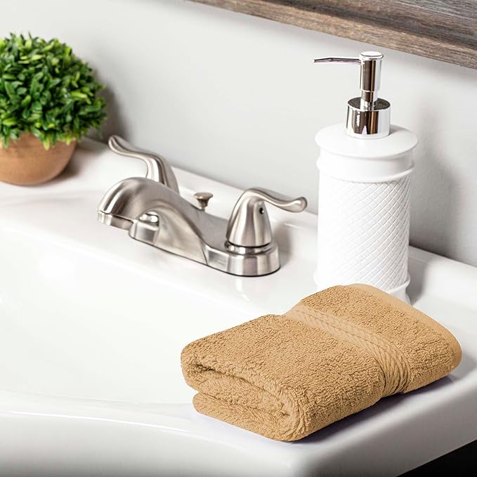 Superior Egyptian Cotton Pile Face Towel/Washcloth Set of 6, Ultra Soft Luxury Towels, Thick Plush Essentials, Absorbent Heavyweight, Guest Bath, Hotel, Spa, Home Bathroom, Shower Basics, Teal