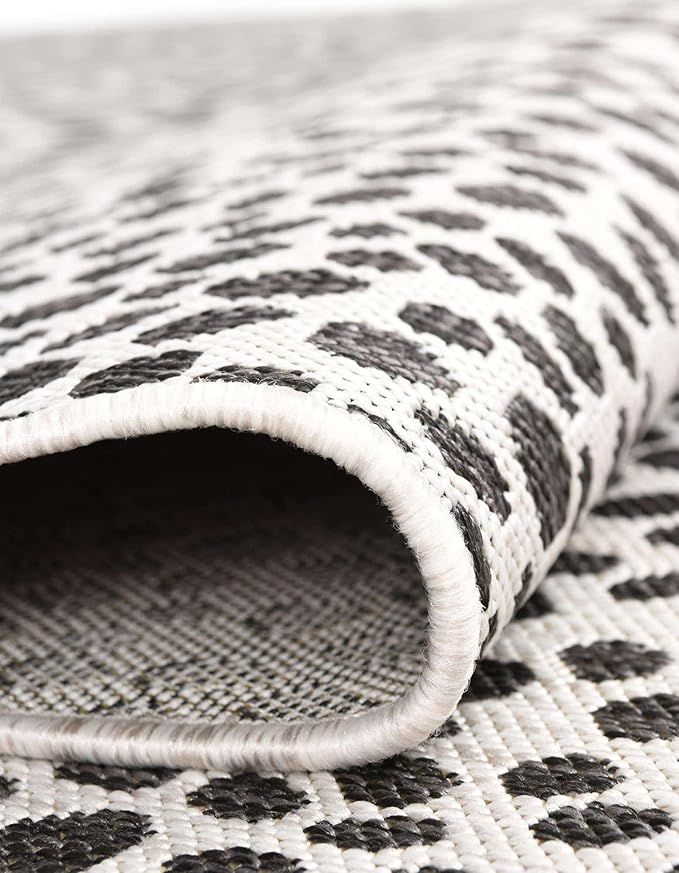 Jill Zarin Jill Zarin Outdoor Collection Area Rug - Cape Town (2' 2" x 3' 7" Hearth Black/Ivory)