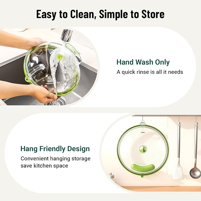 Microwave Splatter Cover with Water Steamer, Upgraded Microwave Cover for Food with Handle, Clear Plate Covers, Splatter Guard, Kitchen Essentials Gadgets, House Warming Gifts New Home, 10 Inch