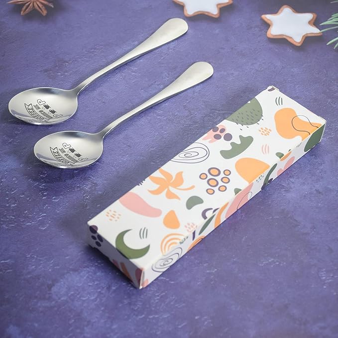 2 Pcs Coffee Makes Me Poop Spoon Funny Gift