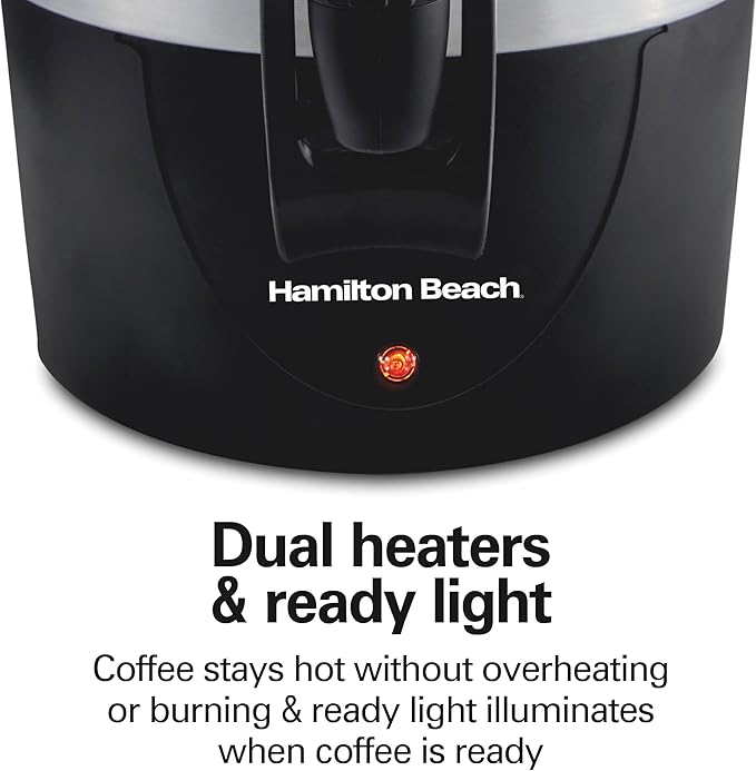 Hamilton Beach 45 Cup Fast Brew Coffee Urn and Hot Beverage Dispenser, 40521