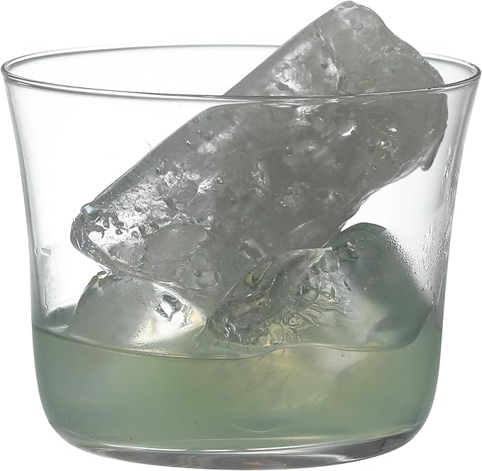 Set of 6 Drinking Glasses - 10oz Clear Cups for Cocktails, Iced Coffee, Tea, Soda, Whiskey and Beer
