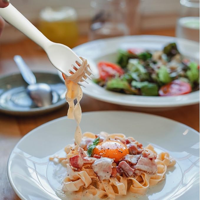 Kids Spoons and Forks Toddler Utensils Plastics Reusable Silverware Baby Cutlery Set Feeding Dinnerware Utensils BPA Free Microwave Dishwasher and Freezer Safe