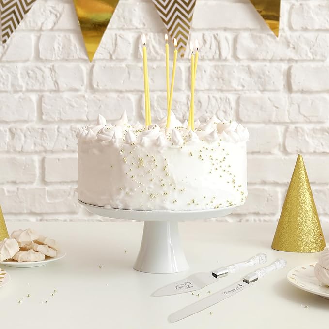 AW BRIDAL Mis Quince Años Quinceanera Cake Knife and Server Set, Sweet 15 Birthday Cake Cutting Set Cake Spatula 15years Stainless Steel Cake Servering Set, Silver