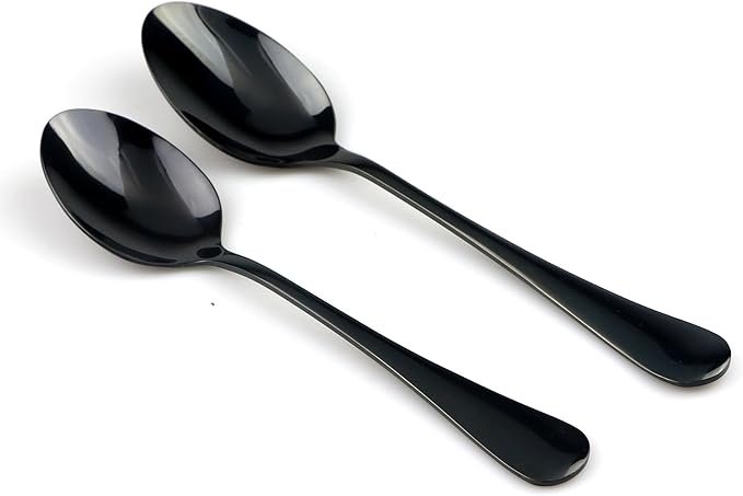 30-Piece 18/0 Stainless Steel Classical Flatware Set, Mirror Polishing Black, Service for 6