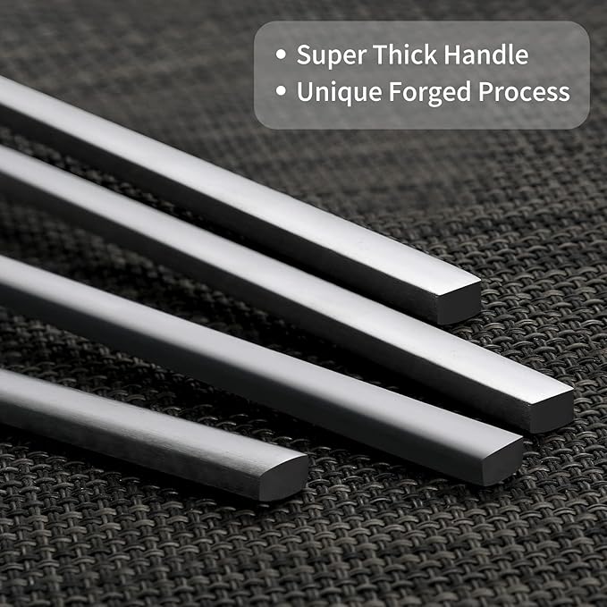 40-Piece Silver Silverware Set, Rectangular Flatware Set for 8, Matte Stainless Steel Cutlery Set, Home Essentials and Kitchen Utensils Set, for Restaurant, Party And Wedding, Dishwasher Safe