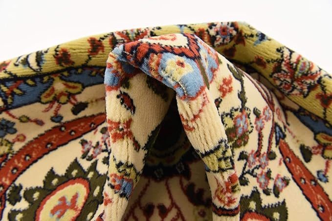 Unique Loom Espahan Collection Area Rug - Cape Cod (4' 1" x 6' 1" Rectangle, Cream/ Black)