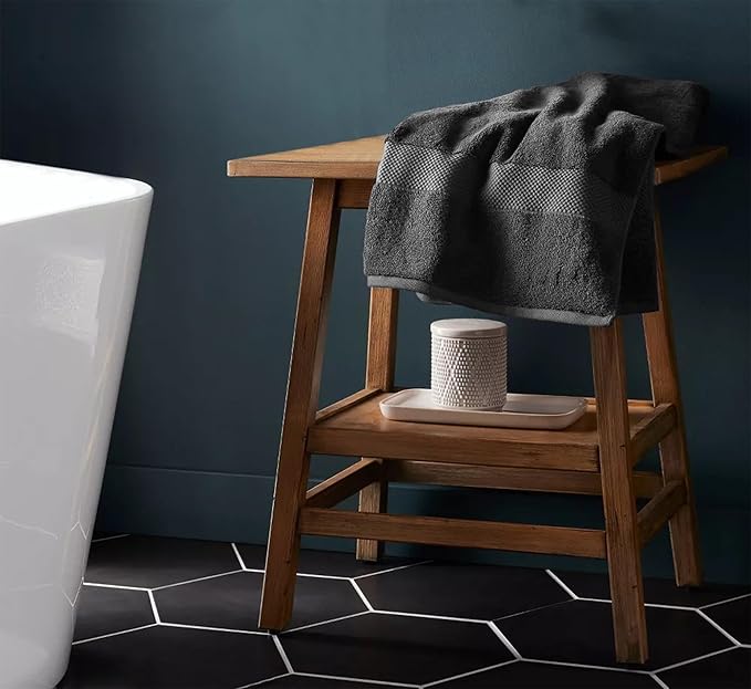 Delara 100% Organic Cotton Towels 650 GSM Plush Feather Touch Quick Dry Bath Towel, Pack of 3 GOTS Certified, Oeko-Tex Green Certified, Organic Cotton Bath Towel, 30"X58"