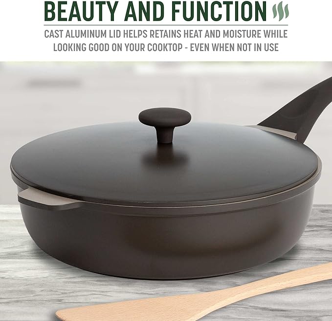 Goodful All-in-One Pan, Multilayer Nonstick, High-Performance Cast Construction, Multipurpose Design Replaces Multiple Pots and Pans, Dishwasher Safe Cookware, 11-Inch, 4.4-Quart Capacity, Graphite