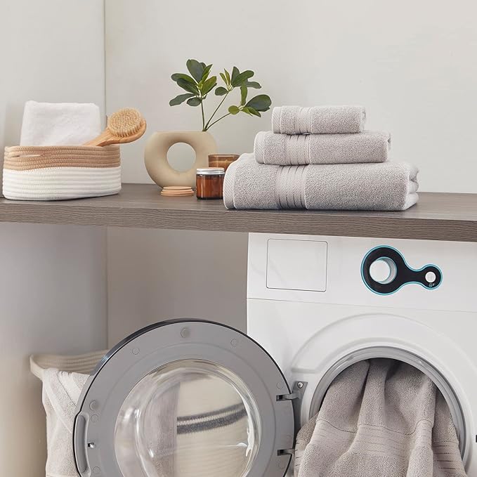 COZYART Silver Grey Bath Towel Set for Bathroom Soft Absorbent Durable 650 GSM Turkish Cotton Towel Sets of 6, 2 Bath Towels, 2 Hand Towels, 2 Washclothes