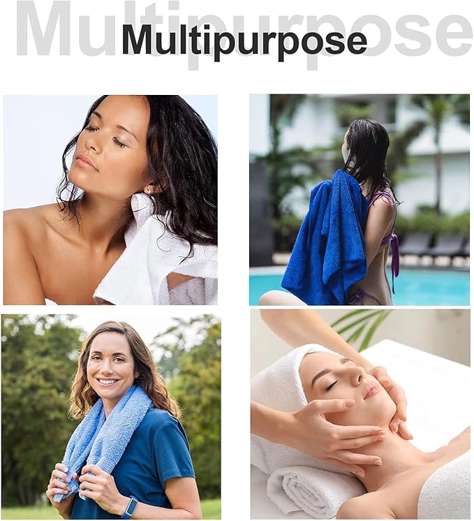 CHINO Hand Towels Set of 2, 600GSM 16x31” Microfiber Diamond Hand Bath Towels, Soft Bathroom Hand Towels for Home Kitchen, Gym, Exercise, Fitness, Spa, Super Absorbent Quick Dry Towels (Violet)