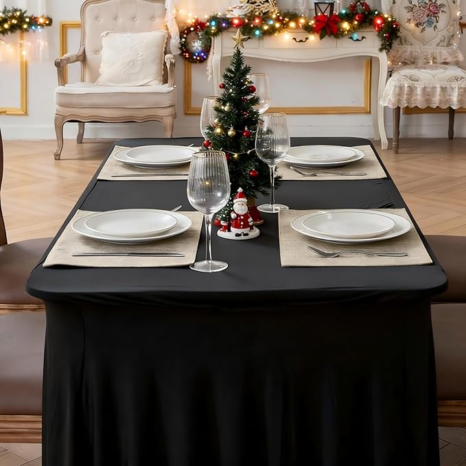 Cloth Placemats Set of 8, Linen Type Fabric Placemats Machine Washable Heat Resistant Placemats Wrinkle Free Thick Polyester Kitchen Place Mats for Dining Table (Beige)