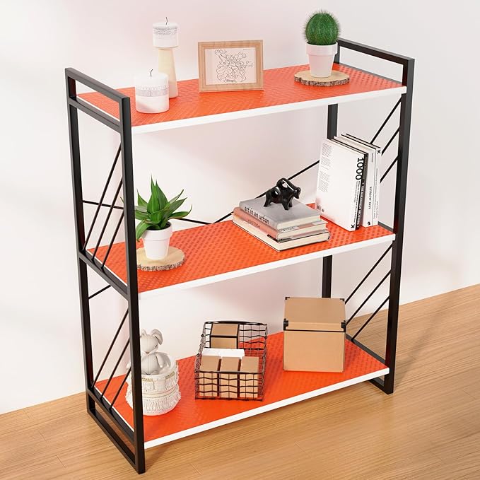 Red Fridge Liners Shelf Liner for Kitchen Cabinets Refrigerator Liners Waterproof & Oil-Proof Kitchen Cupboard Liner Non Adhesive Drawer Mats EVA Material for Shelves 17.5 x 393.7 Inches