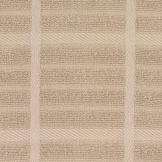 All-Clad Solid & Coordinate Kitchen Towels: Highly Absorbent, Super Soft Long Lasting 100% Cotton, 17" x 30" Tea Towels for Cleaning & Drying Dishes, Pans, Glassware, Countertops, 4-Pack, Cappuccino