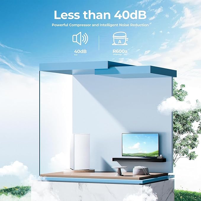 6.0 Cu.ft Upright Freezer, Small Stand Up Freezer with Adjustable Thermostat, Removable Glass Shelves, for Bedroom/Home/Dorms/Apartment, White