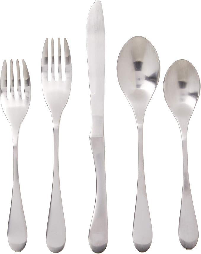 Knork Original Flatware Set, Silver Matte