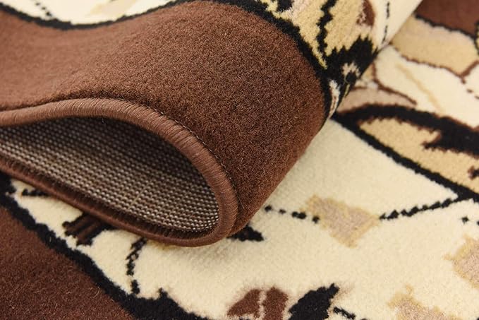 Unique Loom Espahan Collection Area Rug - Cape Cod (7' 10" Square, Brown/ Beige)