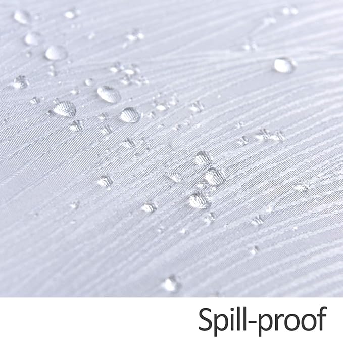 maxmill Jacquard Table Cloth Waving Pattern Water Proof Wrinkle Free Heavy Weight Soft Tablecloth Decorative Fabric Table Cover for Outdoor and Indoor Use Rectangular 60 x 104 Inch White