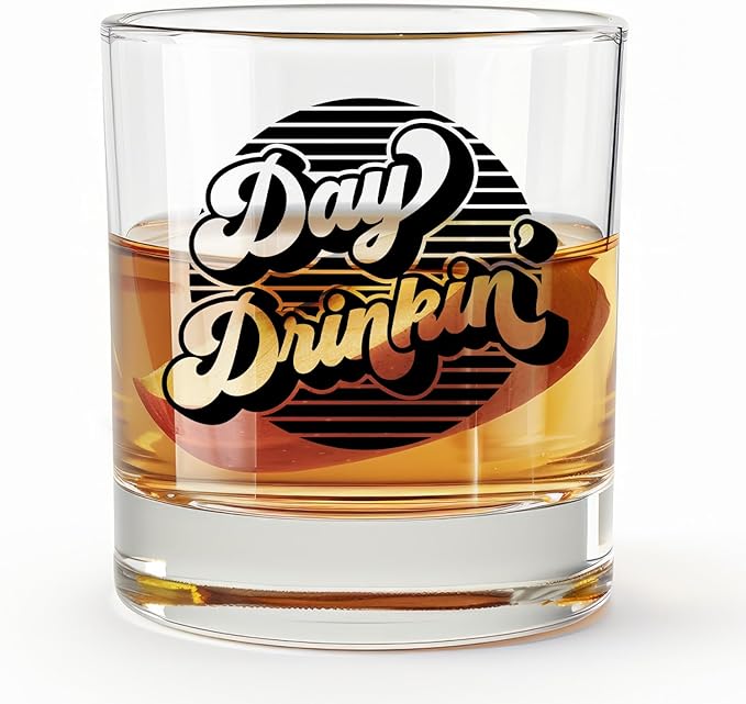 Funny Whiskey Glasses 10 oz, Funny Drinking Gifts for Women Men, Humor Old Fashioned Rocks Glasses Cup for Women Men Drinking Scotch Bourbon Liquor