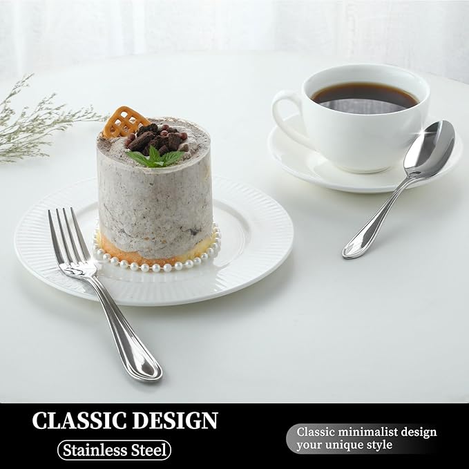 Silverware Set, 20 Piece Flatware Cutlery Set for 4,18/0 Stainless Steel Utensils,Mirror Polished Dishwasher Safe, Modern Tableware for Home, Restaurant, Wedding, Party