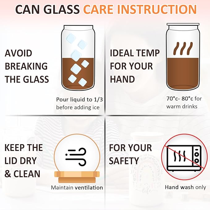 LiqCool Nurse Gifts: 16 Oz Glass Cup, Perfect for Nurse Week, Graduation, Retirement