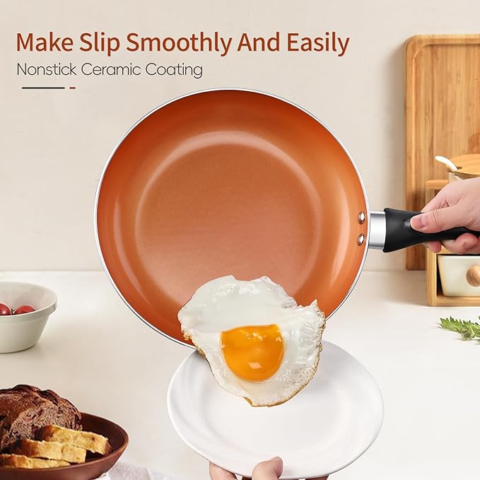 Ceramic Pots and Pans Set, 15PCS Nonstick Set Ceramic Cookware Set, Nonstick Pan Pots and Pans Set Non Stick Cookware set (With-Induction)