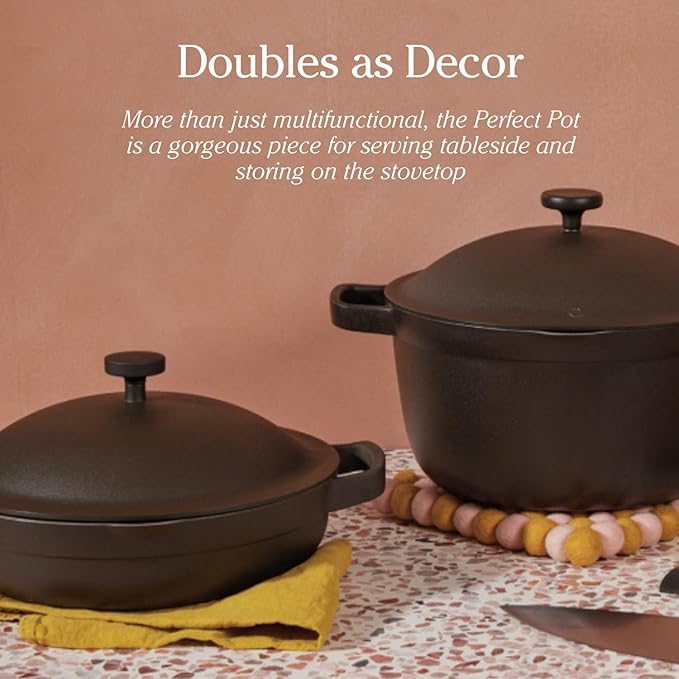 Our Place Perfect Pot - Mini 2.5 Qt Nonstick Ceramic Sauce Pan with Lid | Versatile Cookware for Stovetop and Oven | Steam, Bake, Braise, Roast | PTFE and PFOA-Free | Toxin-Free, Easy to Clean | Char