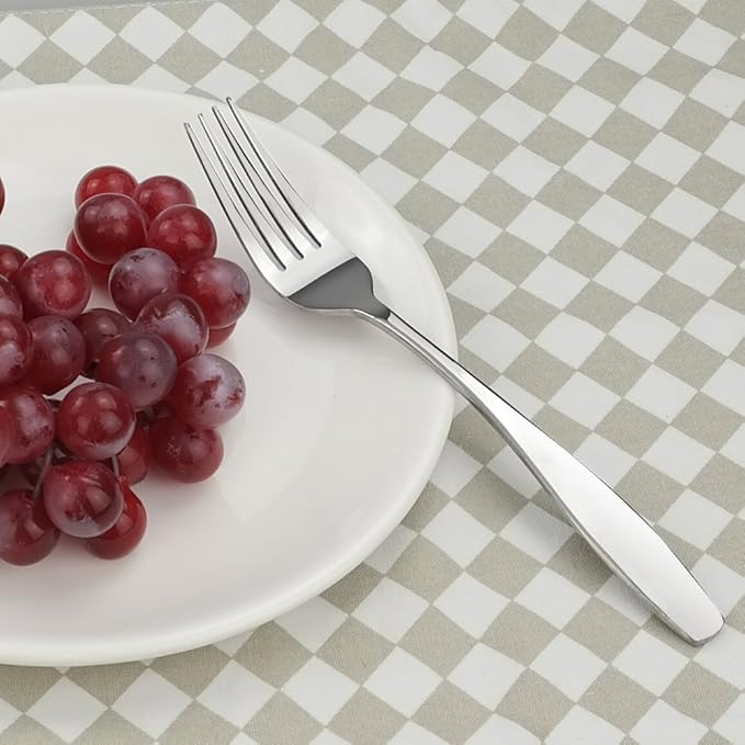 Ggbin 12-Piece Stainless Steel Dinner Forks, 7.87-Inch