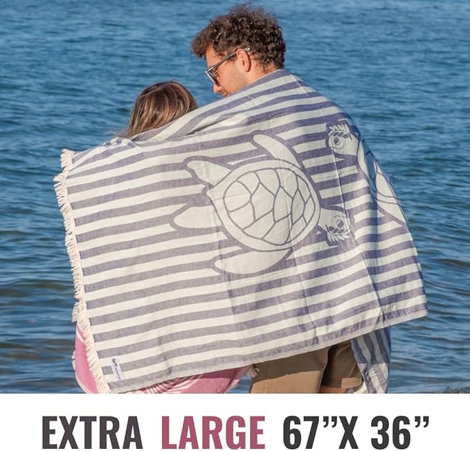 Turkish Beach Towel - 100% Organic Cotton - Soft, Quick-Dry, Sand Proof, Prewashed - Lightweight & Oversized for Beach, Pool, Yoga, Bath, Travel, Gym, Throw - Merlot (Red)