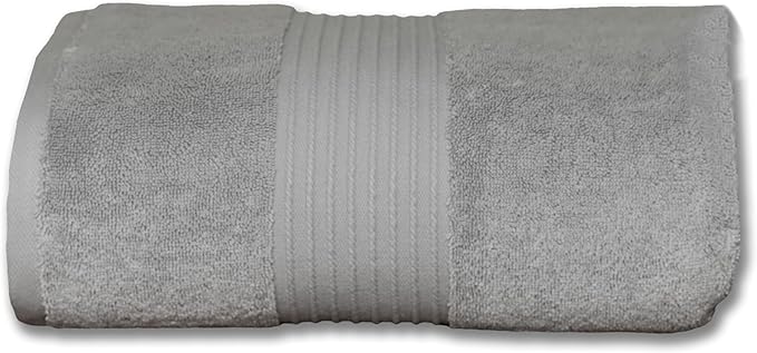 Milara Luxurious Extra Large Bath Sheet - 700 GSM Super-Plush Turkish Cotton Towel, 35x70 inches, Spa Quality Thick - Silver Gray