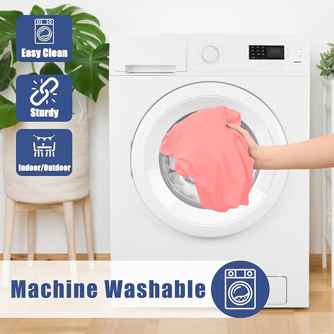 Round Spandex Tablecloth, Elastic Fitted Waterproof Tablecloths for 57"-68" Tables, Stretch Washable Picnic Table Cover for Camping, Dining, Indoor and Outdoor,Coral Red