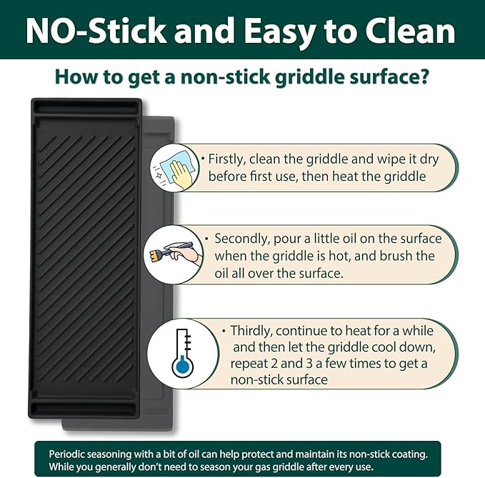 DG61-00859A Griddle Stove Replacement Parts for Samsung Gas Stove Range Cast Iron Griddle Pan Samsung Cooktop Top NX58F5500SS NX58J5600SG NX58R5601SS/AA Reversible Center Burner Griddle Plate 1 Pack