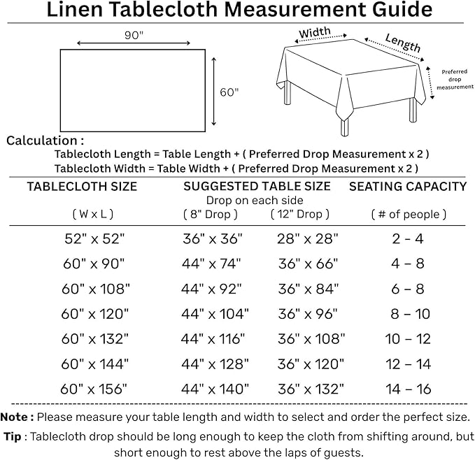 Solino Home Linen Tablecloth for Rectangle Tables 60 x 90 Inch - 100% Pure Linen Red and Natural Table Cloth - Contempo, Machine Washable Cloth Tablecloth for Valentines, New Year