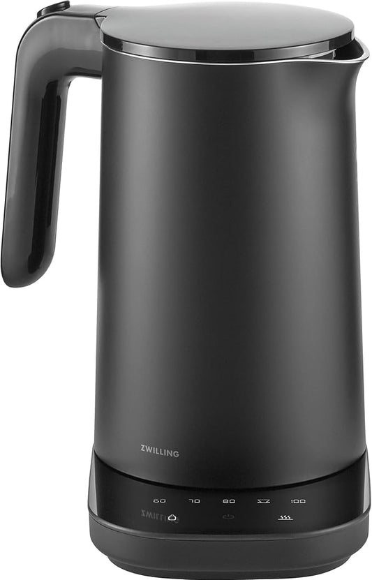 ZWILLING Enfinigy Cool Touch 1-Liter Electric Kettle Pro, Cordless Tea Kettle & Hot Water - Black