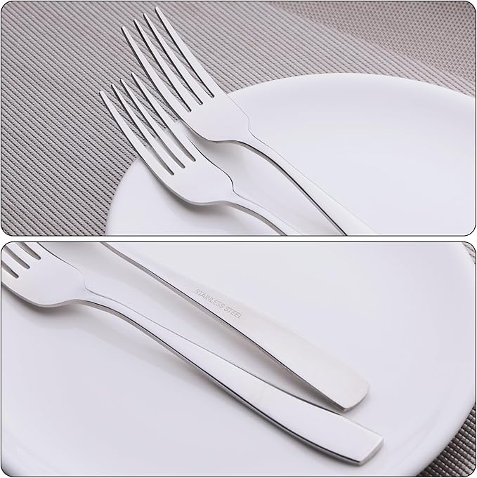 12-piece Stainless Steel Dinner Forks, Table Forks, 8.07 Inch