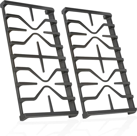 Stove Grate for GE Gas Stove Top Burner Side Grates Range Oven Rack WB31X27151 Replacement Parts Cast Iron Flat Plate General Electric Stovetop Cooktop 2 Pack