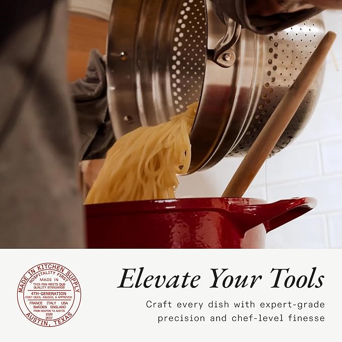 Made In Cookware -10" Stainless Steel Steamer Insert - Pot Strainer - 8 Quart Compatible - 5 Ply Stainless Clad - Professional Cookware