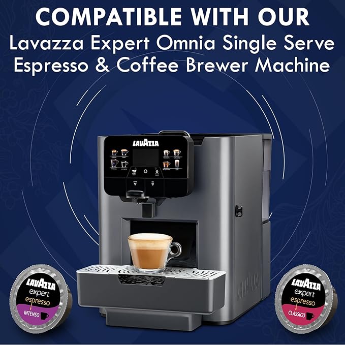 Lavazza Expert Coffee Pods Variety Pack – 72 Count (36 Each) – Includes Aroma Più Espresso & Gusto Intenso Double Shot Capsules – Keto-Friendly, Bold Italian Flavor – Compatible with All Lavazza LB Machines