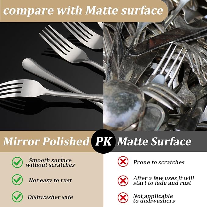 120 PCS Dinner Fork Set - Windsor Stainless Steel Silverware Fork 7.1 Inch with Dishwasher Safe Flatware Forks for 120, Table Forks for Home, Kitchen or Restaurant