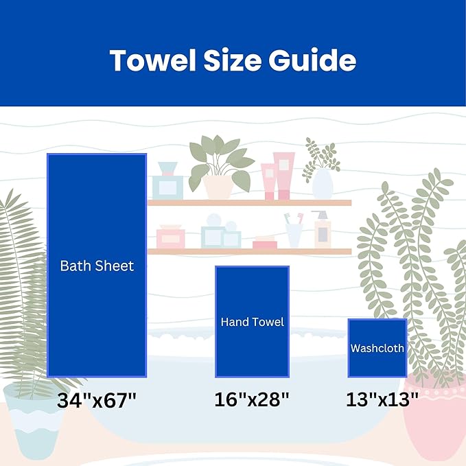 sea me at home Waffle Hand Towel – 100% Turkish Cotton, Quick-Dry, Soft and Absorbent Bathroom Towel (Mustard)