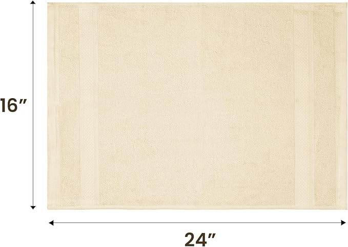 Casa Lino 100% Cotton Hand Towels for Bathroom - Soft, Highly Absorbent & Quick Dry Kitchen Towels - Gym Towel Set - Travel Towel Set - 24" x 16" - Pack of 4 - (Linen Brown)