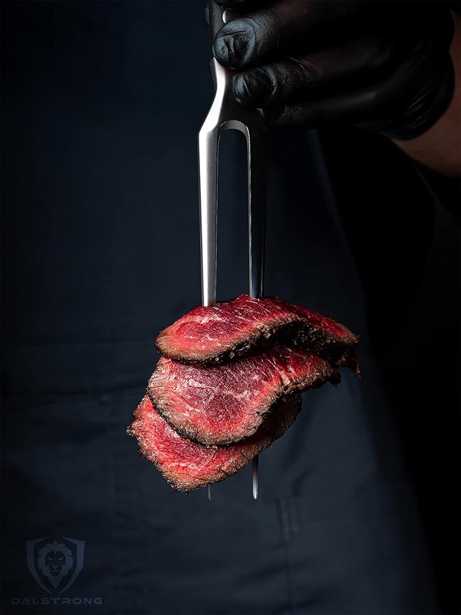 Dalstrong Meat Fork - 7 inch - The Impaler - Dual-Prong Carving & BBQ Fork - High Carbon Stainless Steel - G10 Garolite Handle - Professional Barbecue Carving Fork - Kitchen Utensils