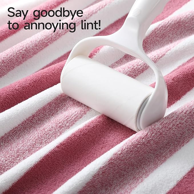 REDKISS Ultra Soft Bath Towel Set 6-Piece 35"x70" | 100% Microfiber, Highly Absorbent | Quick Dry Towels for Bathroom, Spa, Gym | 2 Bath, 2 Hand, 2 Washcloths | Pinkish-red