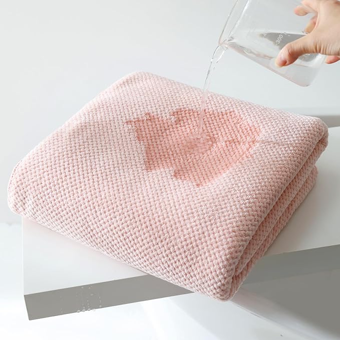 40x80 Inches Bath Sheets Towels for Adults Oversized Bath Towels Extra Large Luxury Super Soft Absorbent Quick Dry Microfiber (Pink,6PCS)