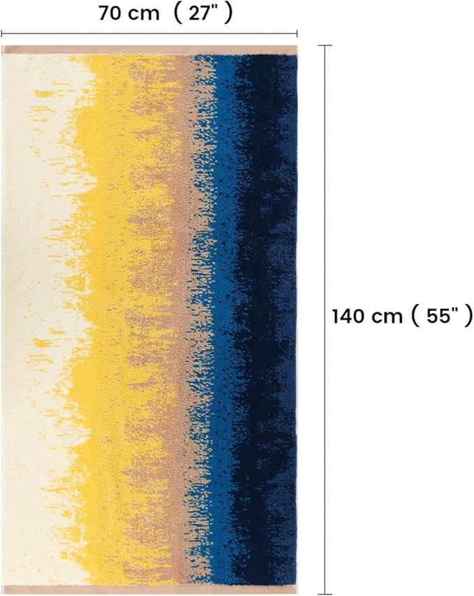 SEMAXE Luxury Bath Towel for Bathroom, 100% Cotton Towel with Hanging Loop and Smart Tag, Soft & Absorbent, Gift Box Packaging,1 Pc Bath Towel, 55" L x 27" W