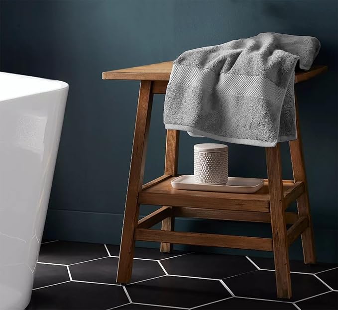 Delara 100% Organic Cotton Towels 650 GSM Plush Feather Touch Quick Dry Bath Towel, Pack of 4 GOTS Certified, Oeko-Tex Green Certified, Organic Cotton Bath Towel, 30"X58"