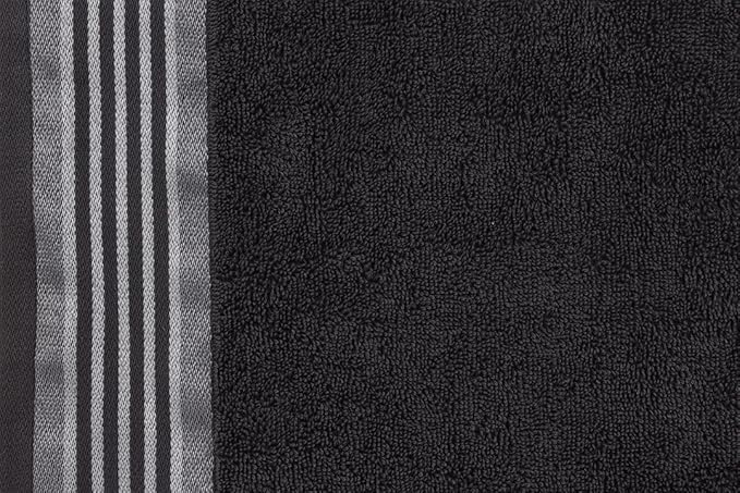 CASA COPENHAGEN, Designed in Denmark, 550 GSM, 35x70 Inches Extra Large Jumbo Size Bath Sheets, Set of 2 Towels, Super Soft Egyptian Cotton Towels for Bathroom & Shower - Granite Grey + Mirage Grey