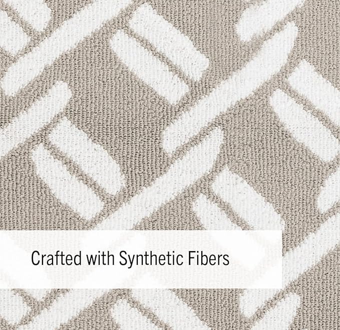 Nautica – Runner Rug | Indoor Runners for Hallways and Entry Rugs| Non-Slip and Non-Skid Entry and Kitchen Door Mat| Machine Washable Entryway Carpet Rugs | 26” x 45” |Chain Light Grey White