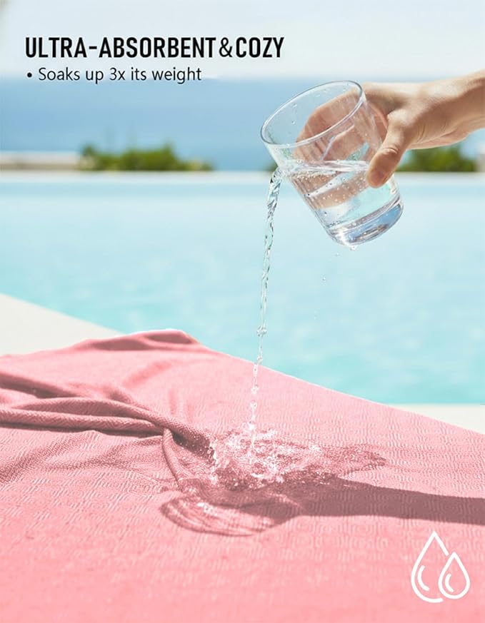 Oversized Turkish Beach Towel Blanket Cotton Giant XL Sandproof Towels Huge Linen XXL Extra Large Big Throw Quilt Blankets for Adults Cloud Travel Camping Glamping Accessories Essentials