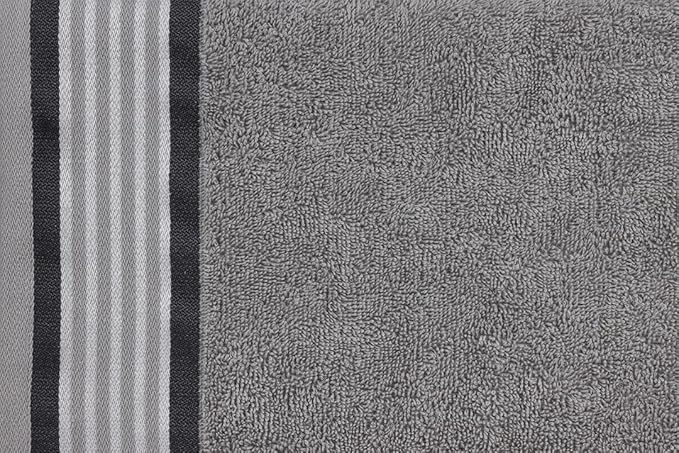 CASA COPENHAGEN, Designed in Denmark, 550 GSM, 35x70 Inches Extra Large Jumbo Size Bath Sheets, Set of 2 Towels, Super Soft Egyptian Cotton Towels for Bathroom & Shower - Granite Grey + Mirage Grey